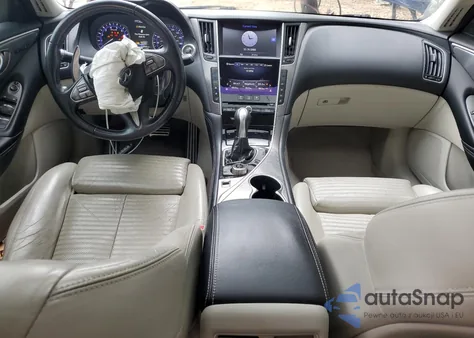 2016 Infiniti Q50 Red Sport 400 from USA, damaged, VIN JN1FV7AP7GM420781